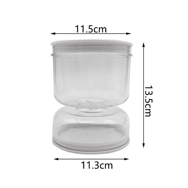 Pickle Jar Hourglass Can Dry Wet Separate Flip Airtight Food Storage Container