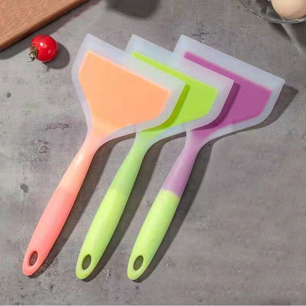 Non-stick Silicone Spatula Beef Meat Egg Kitchen Scraper Wide Pizza Shovel Heat