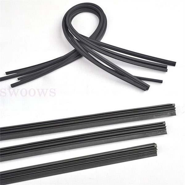 10Pcs 28" Premium Wiper Blade Refill Windshield Strip Replacement 6 mm Rubber AU