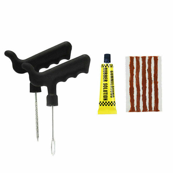 Tyre Repair Kit Tire Puncture Emergency Tools Set Motorcycle Bike Car Tubeless