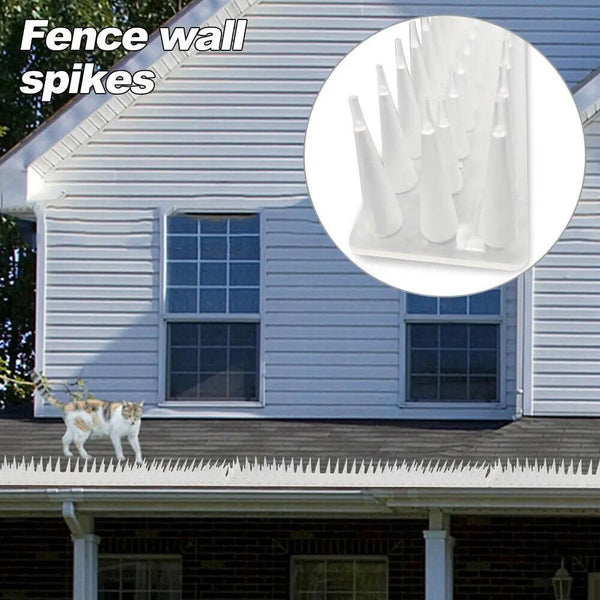 Bird Spikes Deterrent Anti Cat Human Possum Spiked Fence Mouse Pest Control