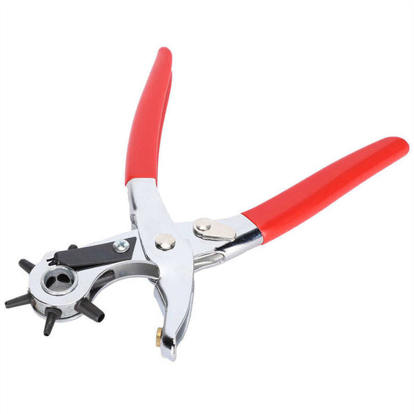 Leather Belt Eyelet Hole Punch Plier Puncher Craft Hand Tool 2mm-4.5mm Revolving