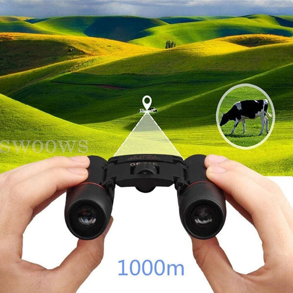 New Day Night Vision Binoculars Outdoor Travel Portable Folding Telescope