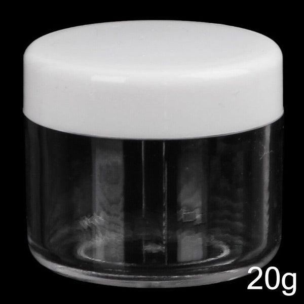 3/5g Plastic Cosmetic Containers Face Cream Lip Balm Sample Jars Pots