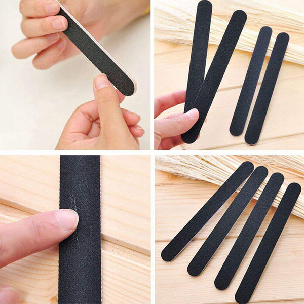 10 x NAIL FILES EMERY BOARDS BUFFER ACRYLIC GEL NAIL ART PEDICURE MANICURE FILE