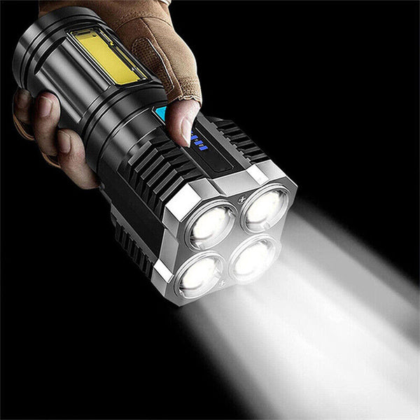 Super Bright 1000000LM Torch Led Flashlight USB Rechargeable Tactical Light