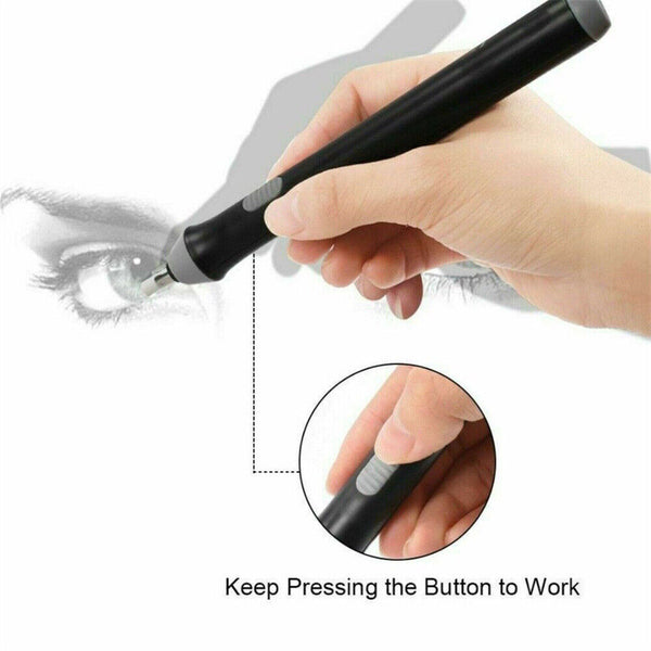 Electric Pencil Eraser Kit with 20pcs Rubber Refills Highlights Sketch Drawing