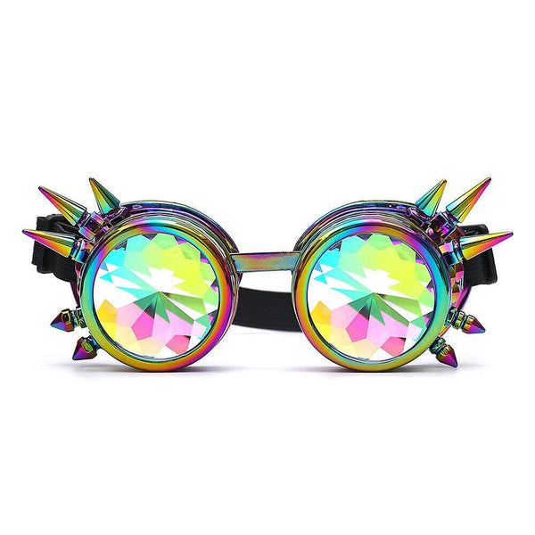 Kaleidoscope Goggles Steampunk Rave Glasses Rainbow Festival Gifts Cosplay Party