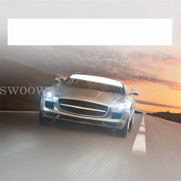 Sun Visor Strip Windshield Banner Sticker Vinyl Black 152x15cm for Car Racing