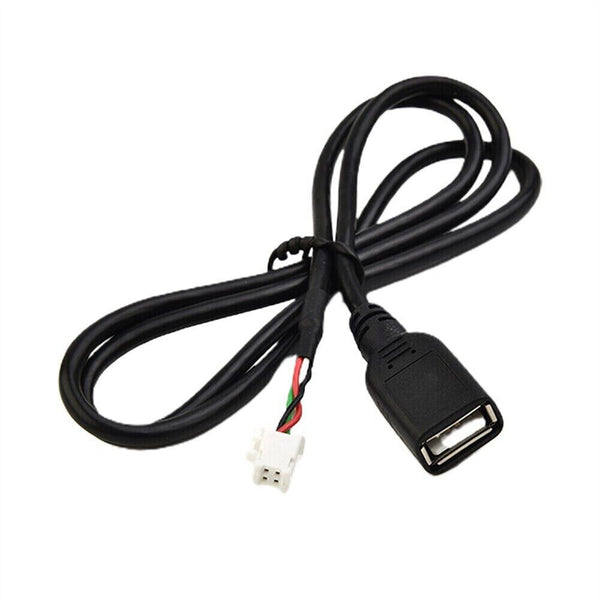 2pcs 4Pin+6Pin Connector USB Cable for Car Radio Stereo 1M USB Cord USB Adapter