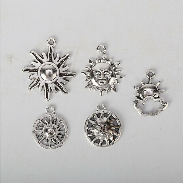 70PCS Bulk Tibetan Silver Mixed Charms Pendant Jewelry DIY Making Craft Findings