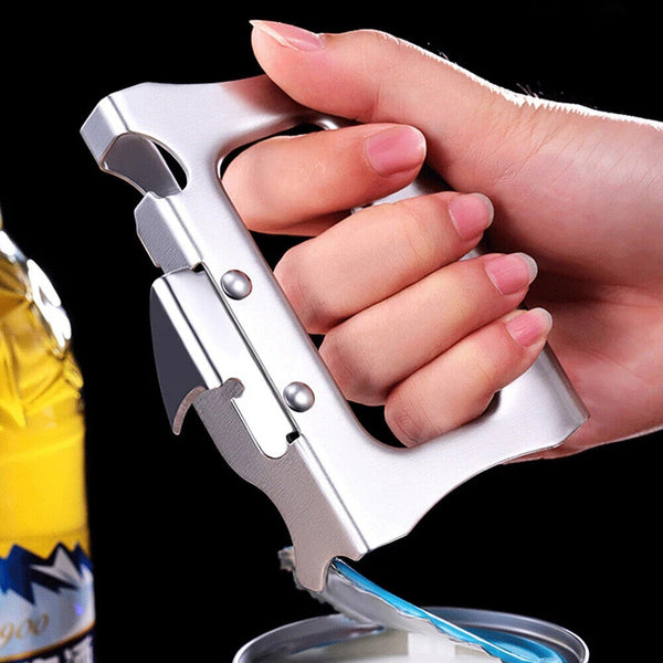 Stainless Steel Manual Beer Wine Bottle Opener Easy Can Opener Kitchen Accessory