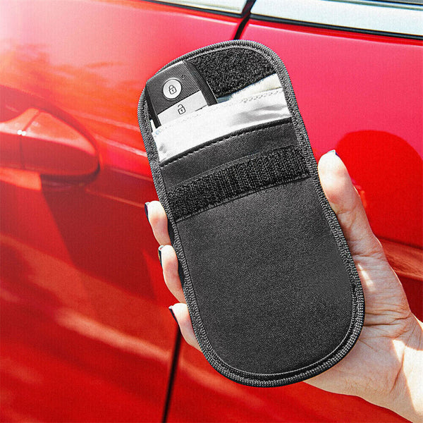 2 x Car Key Signal Blocker Case Faraday Cage Fob Pouch Keyless RFID Blocking Bag