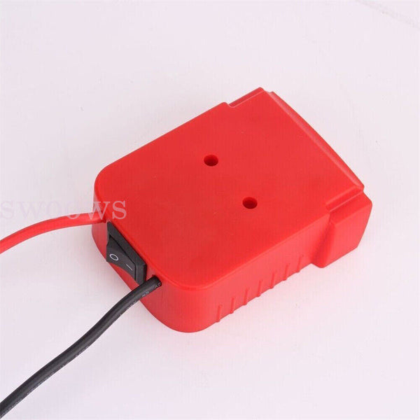 Battery Adapter Base With Fuse Built-in Switch For 18V To Dock Holder 12Awg