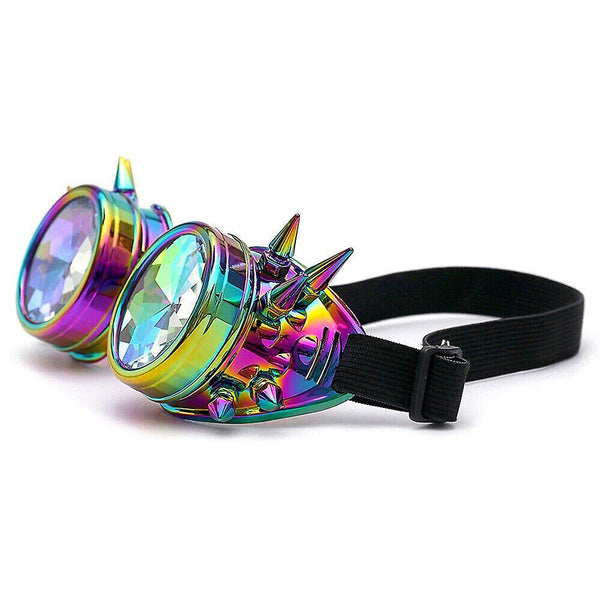 Kaleidoscope Goggles Steampunk Rave Glasses Rainbow Festival Gifts Cosplay Party