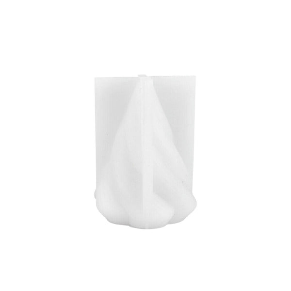 DIY Art 3D Silicone Candle Make Moulds Cone Soap Wax Plaster Candles Mold Decor