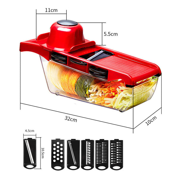 Professional Mandolin Slicer Julienne Cutter Chopper Fruit Vegetable Veg Peeler