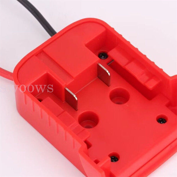 Battery Adapter Base With Fuse Built-in Switch For 18V To Dock Holder 12Awg