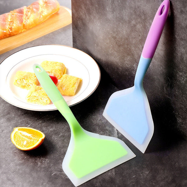 Non-stick Silicone Spatula Beef Meat Egg Kitchen Scraper Wide Pizza Shovel Heat