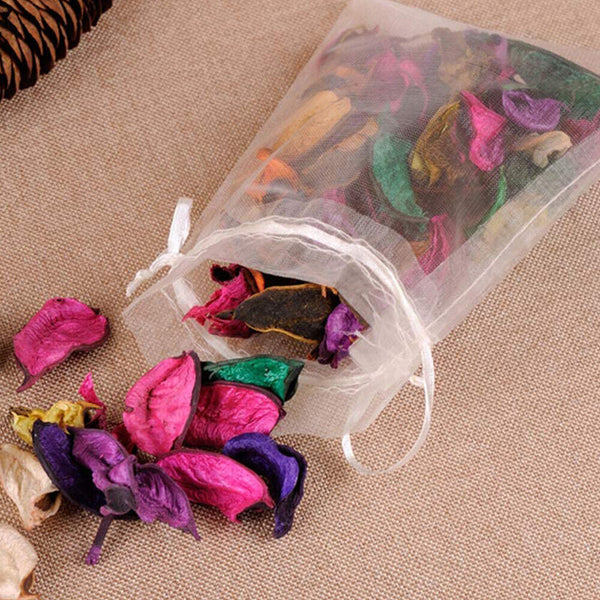 100-500PCS Organza Bag Sheer Bags Candy Packaging Jewellery Gift Wedding Pouch