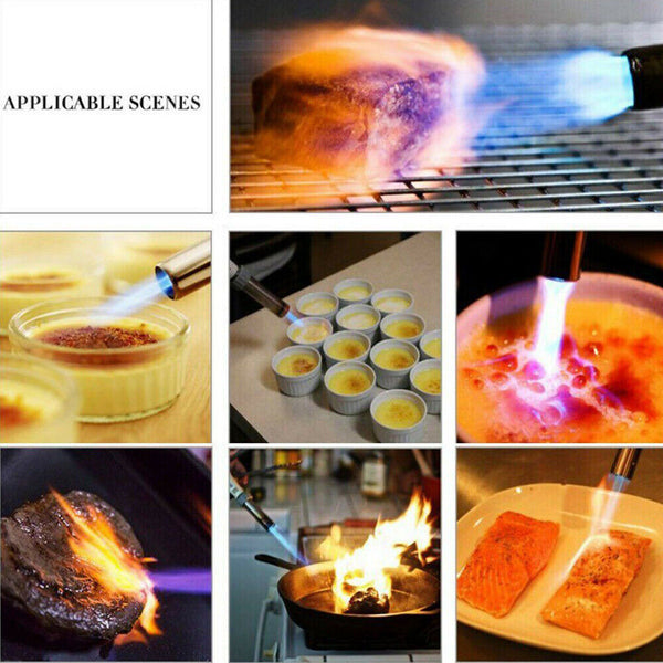 Butane Gas Torch Blow Camping Iron Welding Soldering Fire Lighter Frame Gun AU