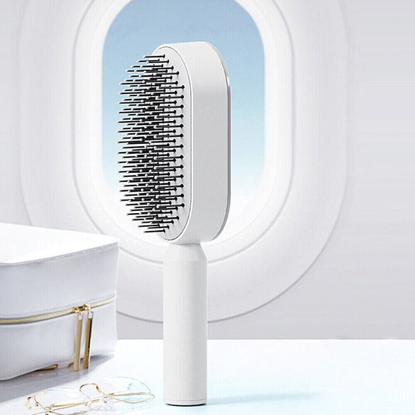 New Hair Brush Self-cleaning Air Cushion Comb Comfortable for Salon Hairdress AU