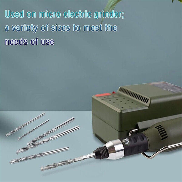 20pcs Diamond Drill Bit Set 4 Sizes 1mm 1.5mm 2mm 2.5mm Twist Tip Jewelry