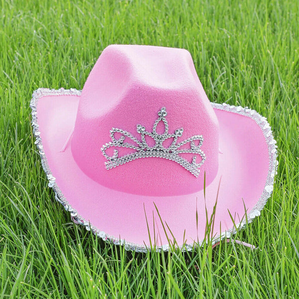 Pink Cowgirl Hat Cowboy Hat Felt Cowboy Costume Access Hat Play Dress Up Party