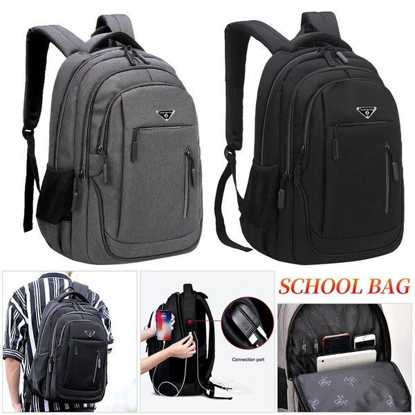 Large Mens Waterproof Backpack Travel Laptop School Bag Business Shoulders Bag