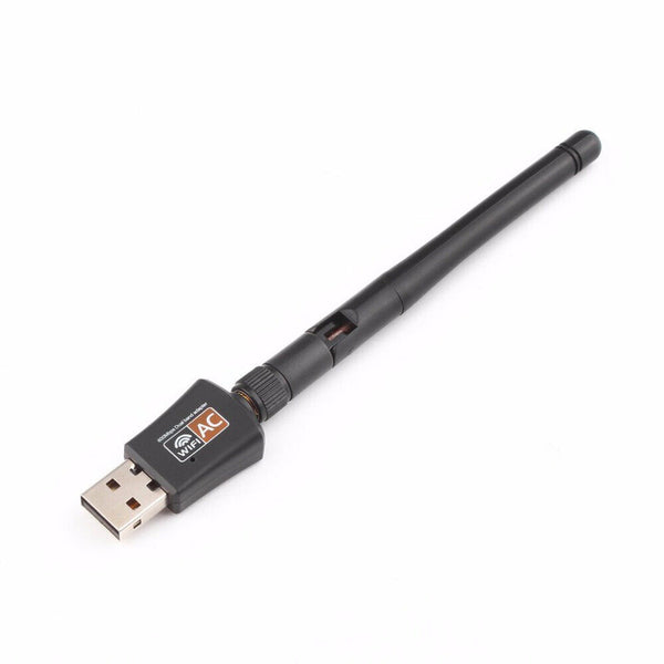 5dBi Antenna 802.11ac AC600 USB WiFi Wireless Adapter Dongle WPS 5GHz Dual Band