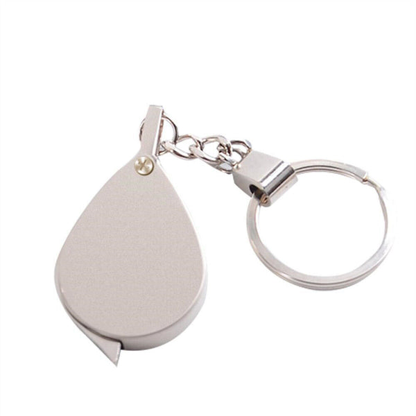 Portable 15X Folding Key Ring Mini Magnifier Key Chain Magnifying Glass Loupe AU