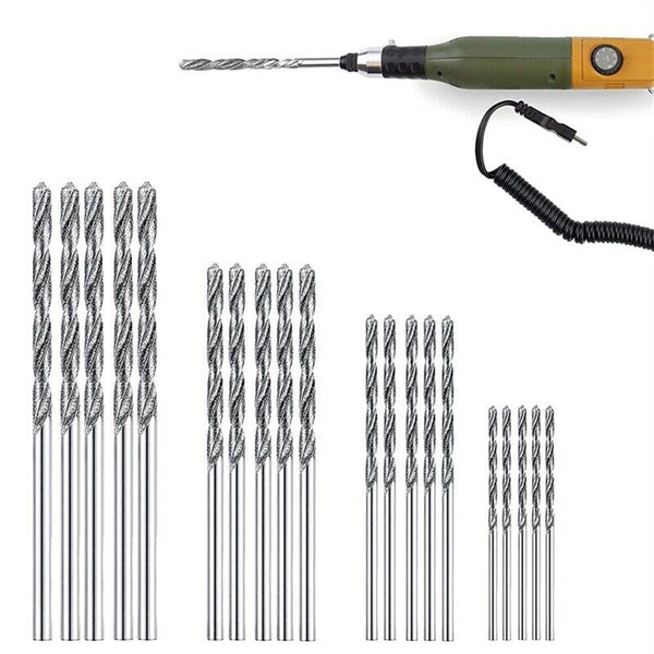 20pcs Diamond Drill Bit Set 4 Sizes 1mm 1.5mm 2mm 2.5mm Twist Tip Jewelry