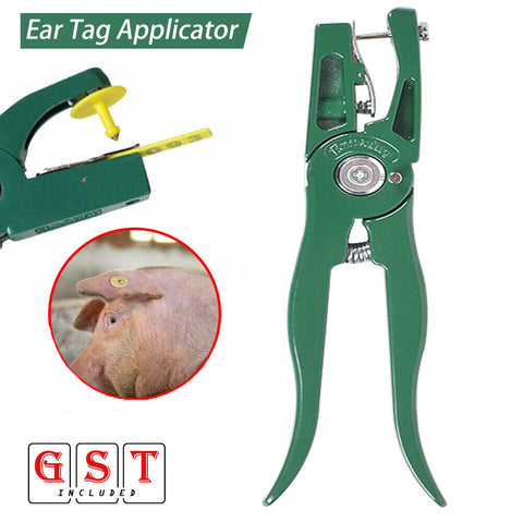 Cattle Ear Tag Applicator Livestock Marking Hole Animal Tagger