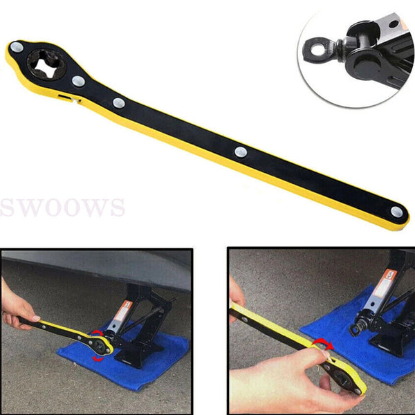 Car Labor-Saving Jack Ratchet Wrench Wheel Hand Crank Cross Wrench Repair Tool