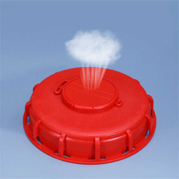 Red IBC Lid Water Liquid Storage IBC Tank Fitting Plastic Cover Cap Adaptor