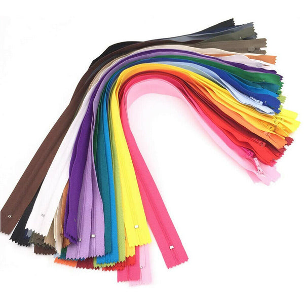 20pcs Colorful Closed End Nylon Zippers Tailor Sewer DIY Craft Sewing Tools 20cm