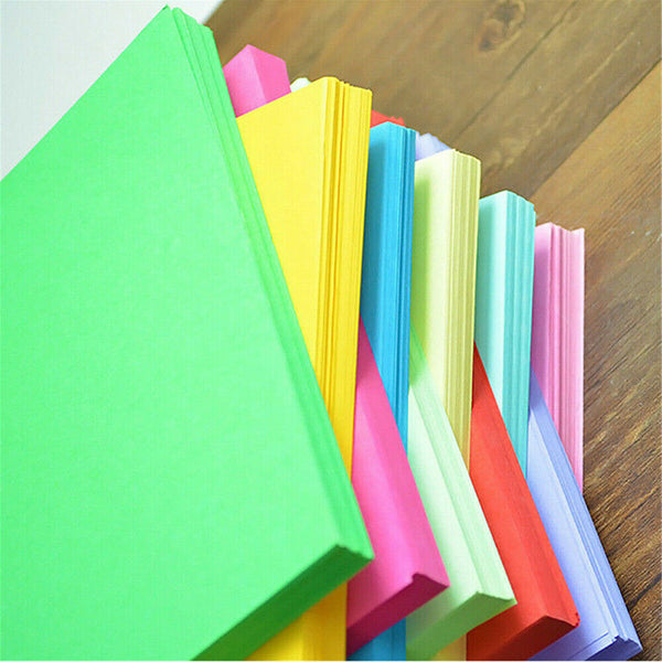 100pcs Square 10 Colors Origami Folding Paper DIY Handmade Crafts Tools 15X15CM