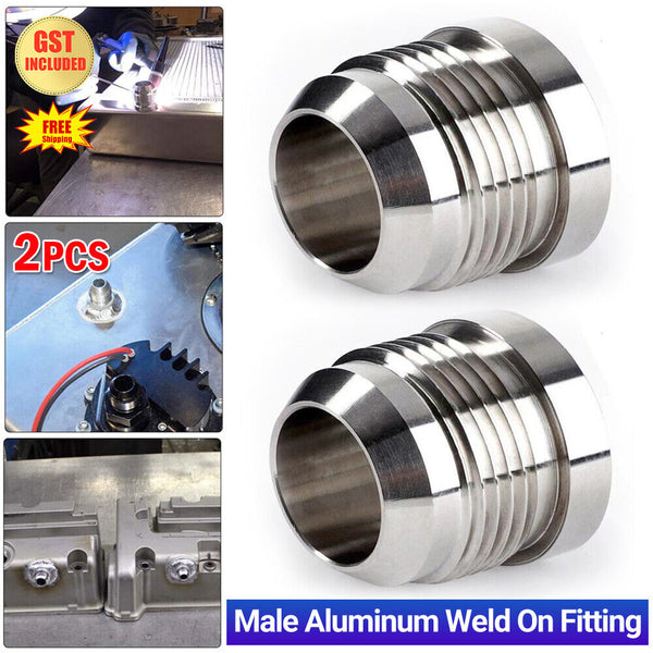 2pcs AN-10 10AN Male Aluminum Weld On Fitting Alloy Weld Fittings