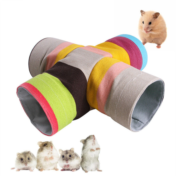 Small Pet Tunnel Guinea Pig Toys Ferret Play Tunnels Tubes for Hamster Hedgehog