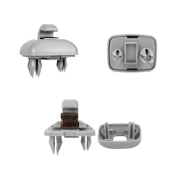 2pcs Sun Visor Clip Holder Hook Bracket For Audi A3A4LA5A6LQ5Q3 8U0857562A Gray