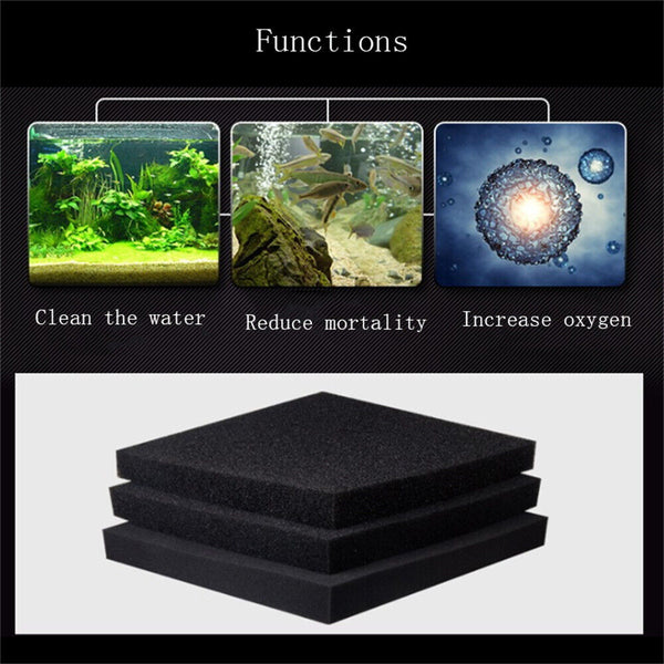 Aquarium Filter Foam Fish Tank Pond Sump Filter Cotton Fine Media Sponge Pad AU