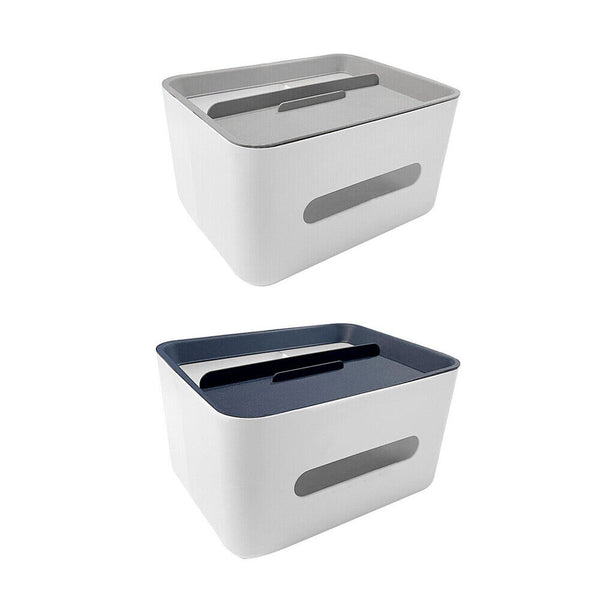 Multifunction Tissue Box Cover Table Napkin Paper Case Holder Storage Organizer