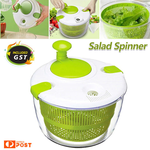 Salad Spinner Vegetable Lettuce Salad Leaves Washer Dryer Serving Bowl Container