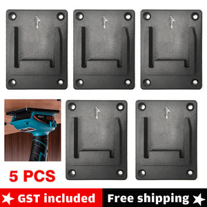 5x Slots Tool Holder For Bosch/Makita Bracket 18V Lithium Battery Machine Rack