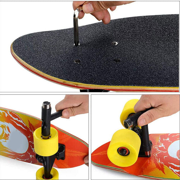 Roller Spanner Tool Skate T-Type Wrench Longboard Skateboard Screwdriver Mini