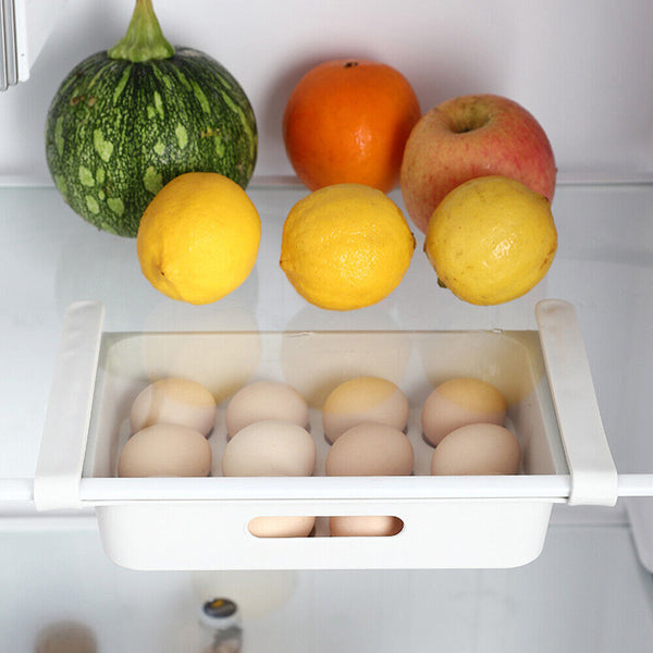 Fridge Freezer Shelf Holder Drawer Kitchen Fruit Egg Organizer Storage Rack Box