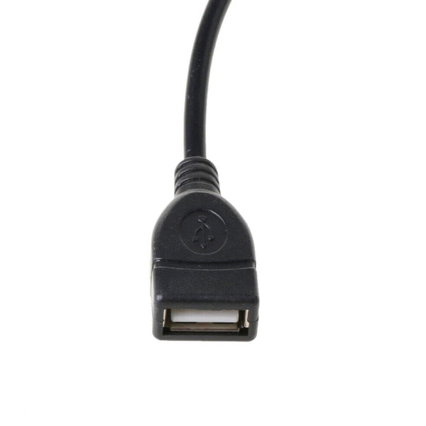 Male Cable Plug AUX Jack 3.5mm Audio to USB 2.0 Female Converter Cord Car Player