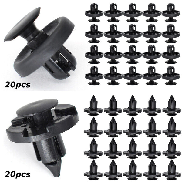 100X Trim Panel Clips For Toyota Bumper Fender Body Splash Guard Push Pin Rivet