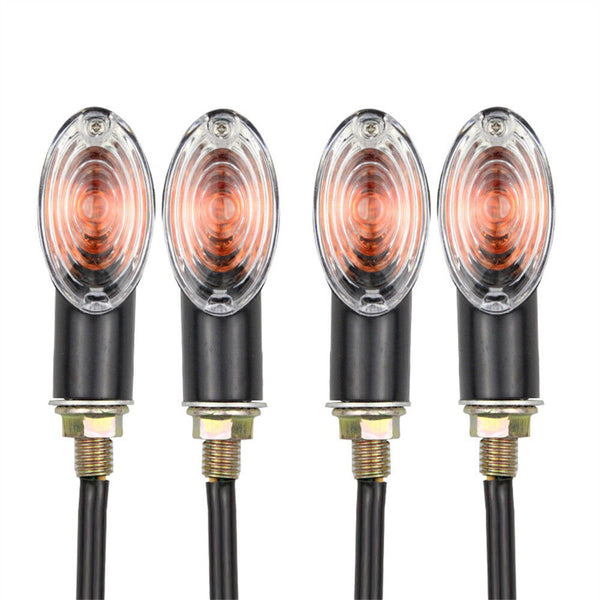 4x Universal Motorcycle Indicators Motorbike Turn Signal Light Bullet Bulbs AU