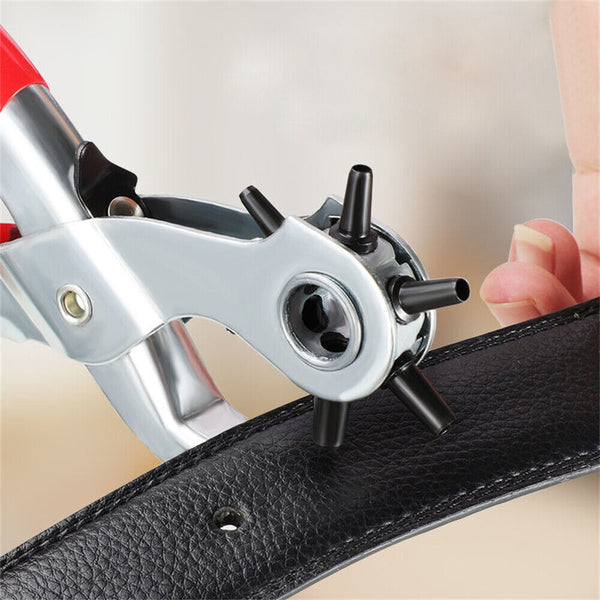 Leather Belt Eyelet Hole Punch Plier Puncher Craft Hand Tool 2mm-4.5mm Revolving